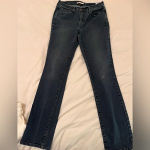 Levi's Womens 505 Straight Leg Denim Blue Jeans Medium Wash Size 8
